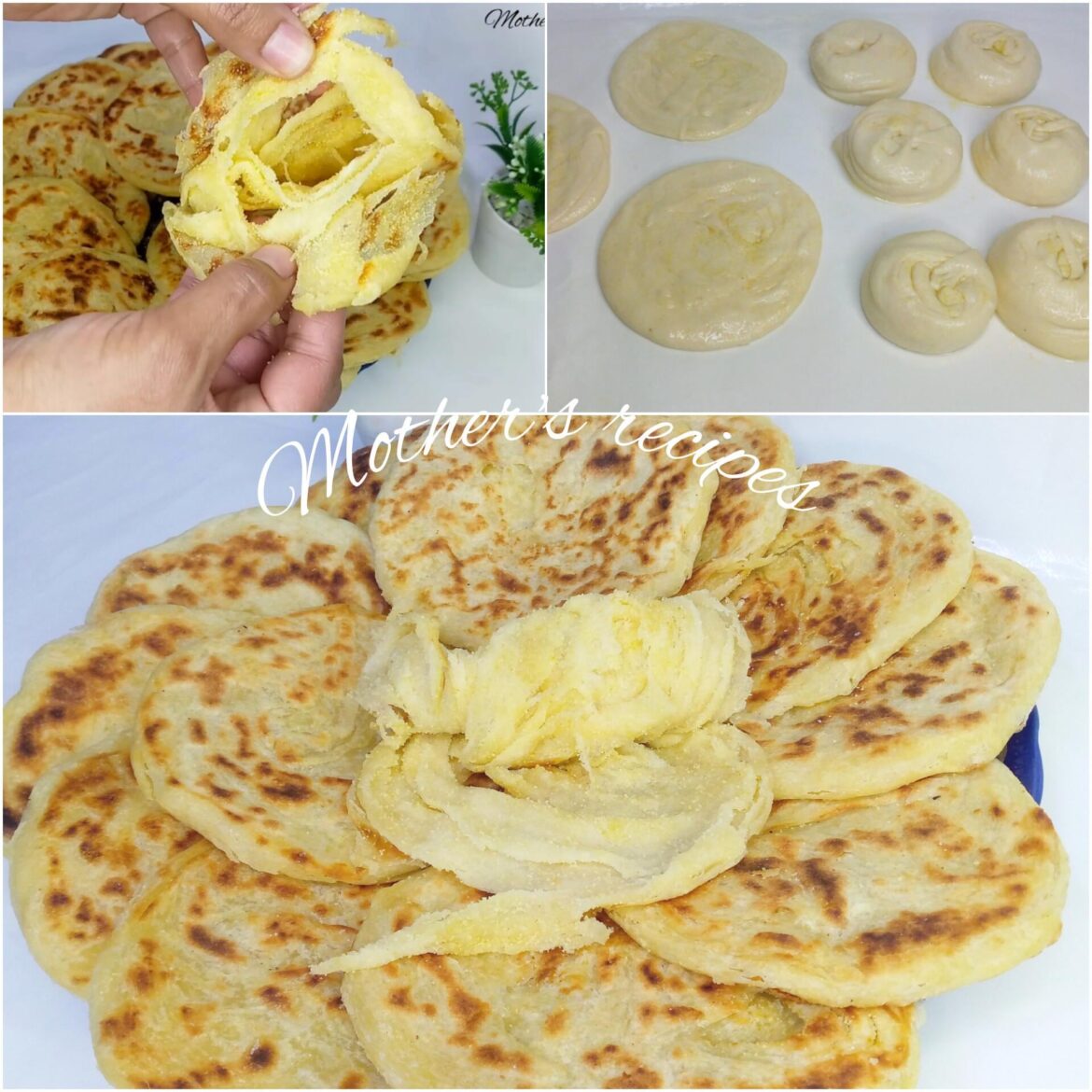 3 ingredients Flour, oil and water anyone can make this no knead bread no oven no butter Delight👌🏻in the comments