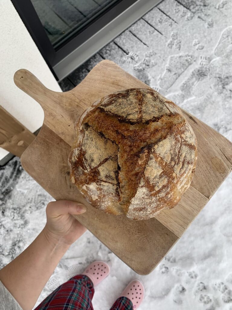 First sourdough ever on Christmas Eve!