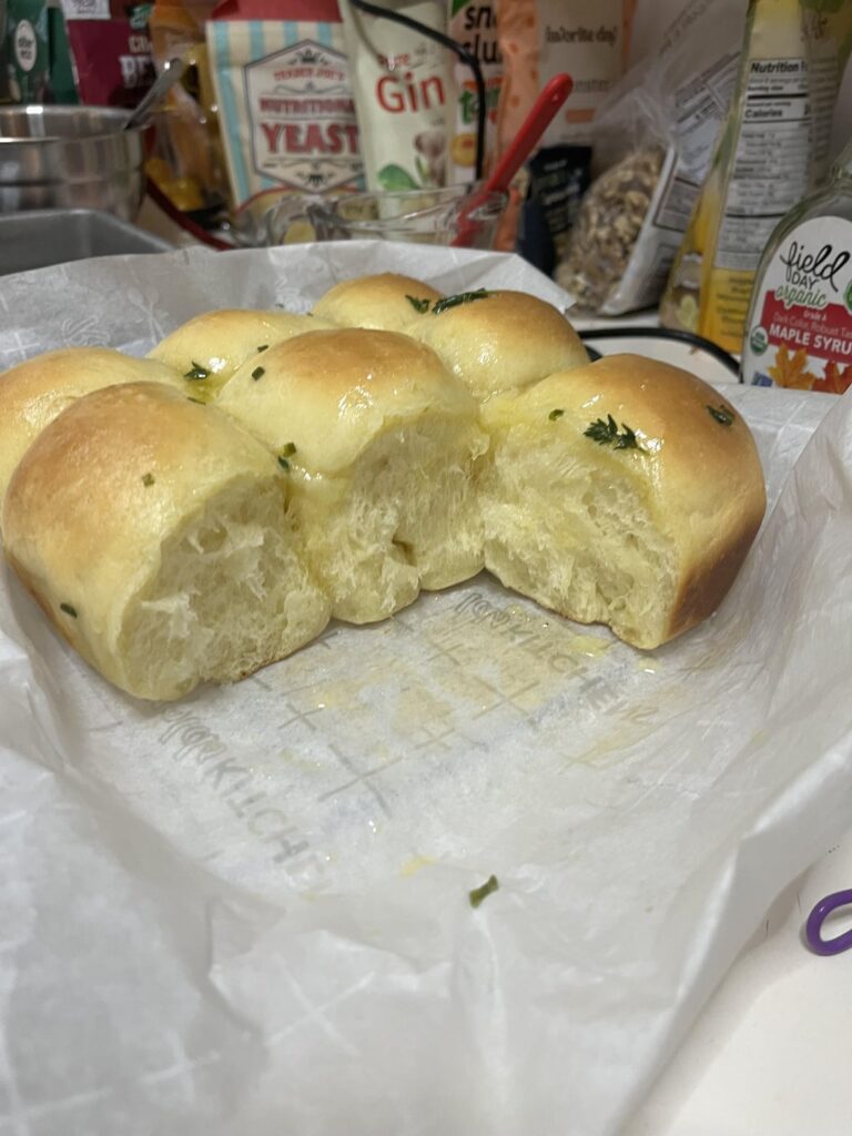 Pillowy, soft dinner rolls