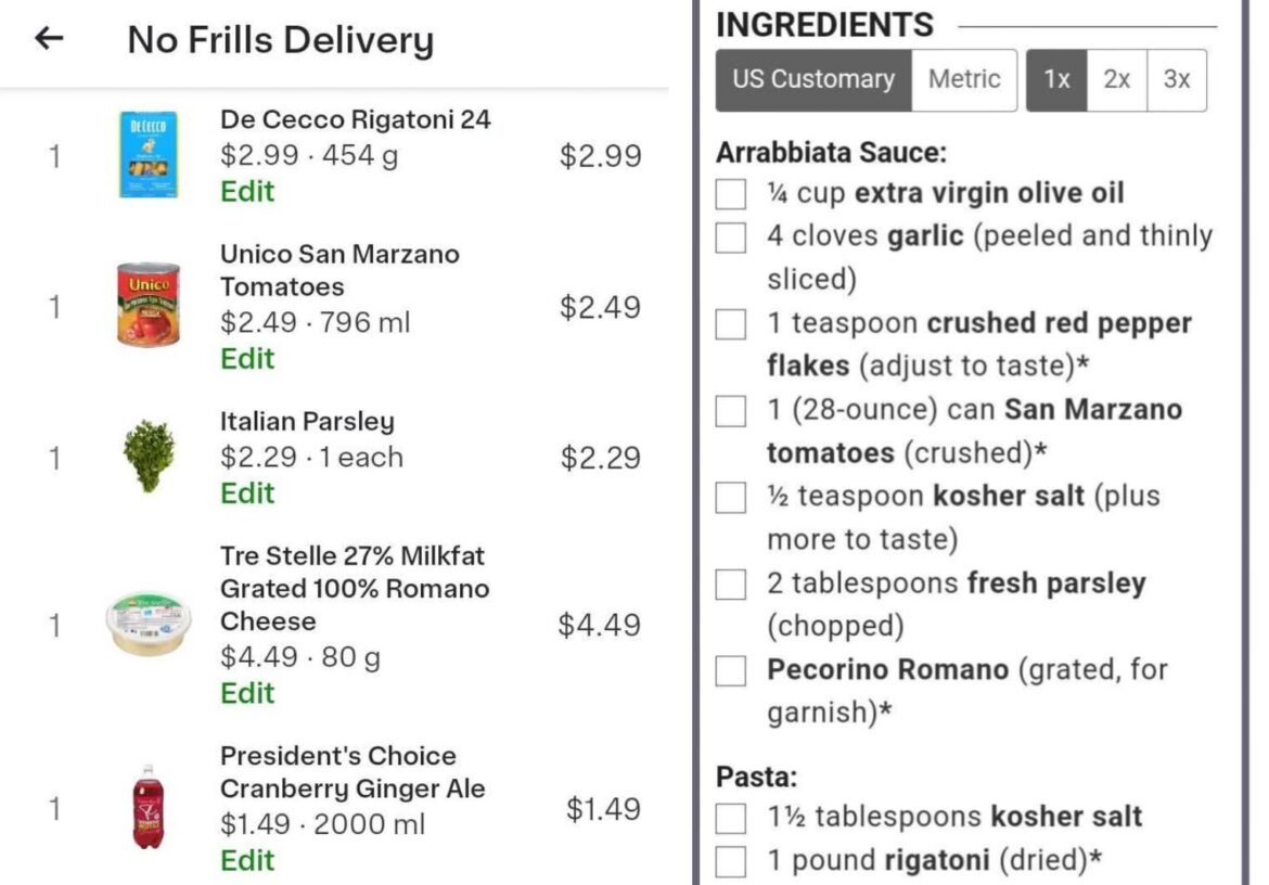 I making Rigatoni Arrabbiata tonight and I serving it with Cranberry Ginger Ale 💖 A lightish dinner after Christmas feasting and before New Year's turkey breast roast dinner 🎇