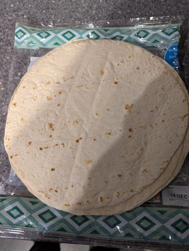 Freeze your flour tortillas without sticking together