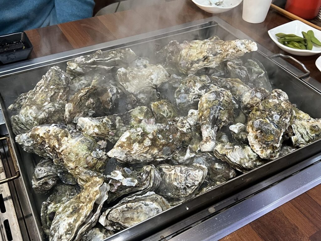 Steamed Oysters! Perfect for Winter