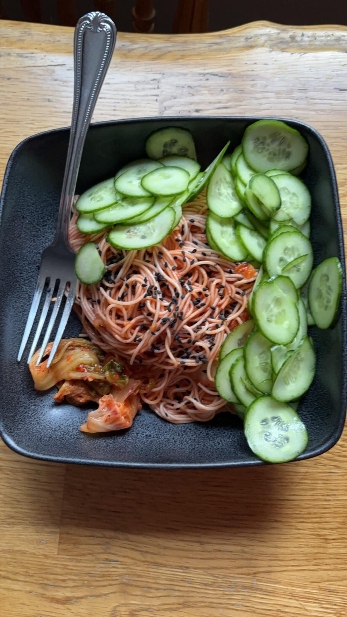 First time Bibim-guksu