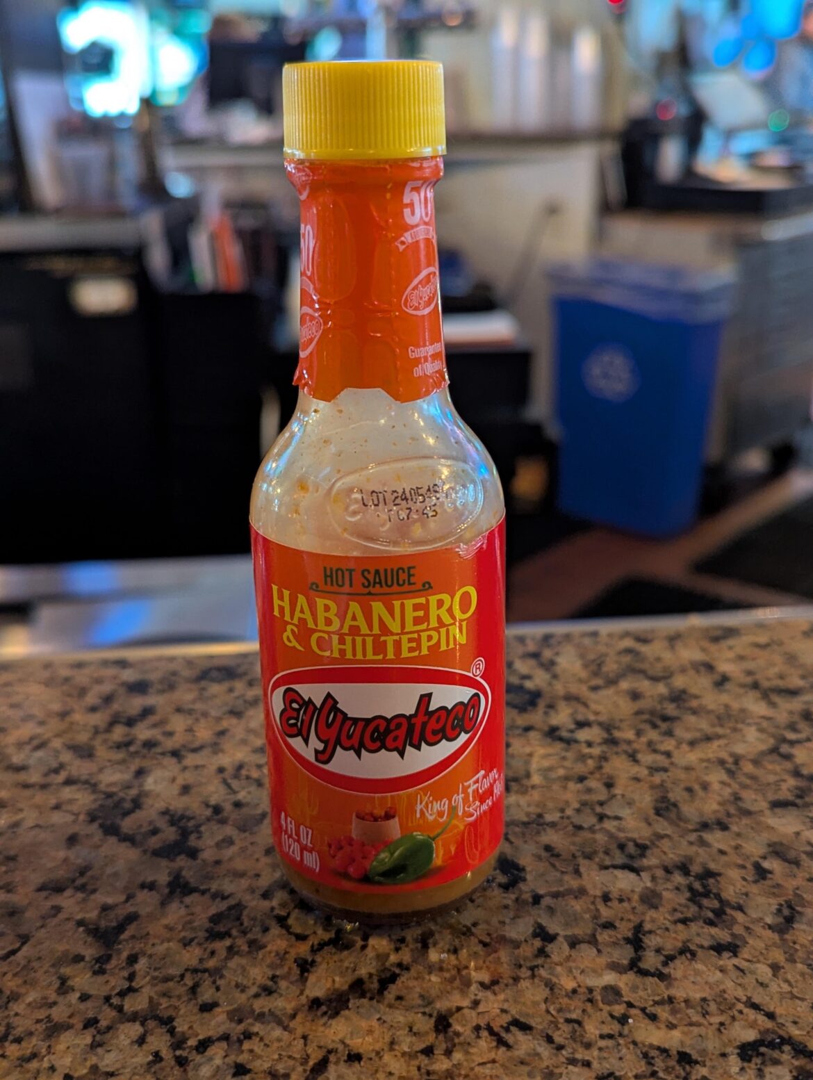You know you're at a good bar when you ask for hot sauce and they slide this to ya!