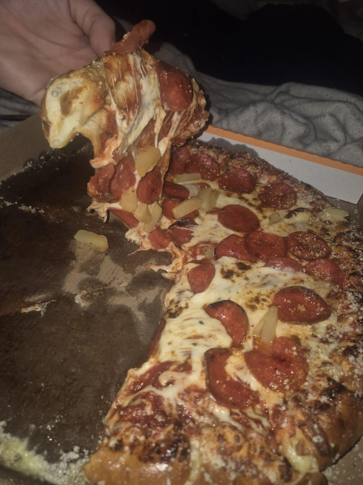 Ordered a "stuffed crazy crust" pizza from Little Caesar's, and this is how it came...I love me some cheese, but...