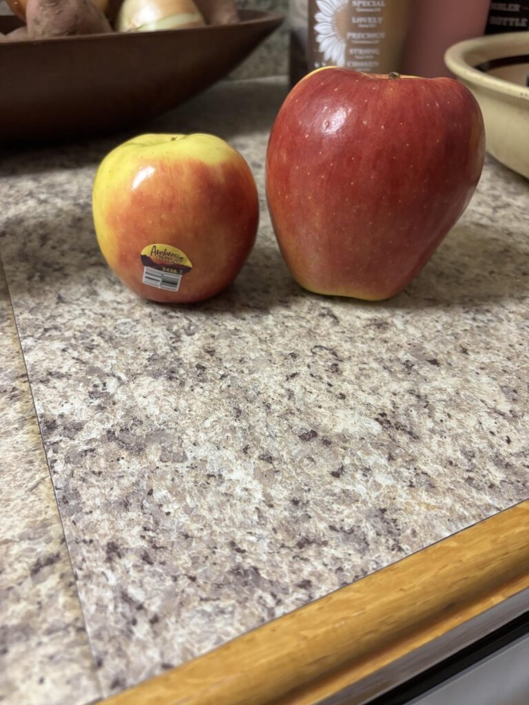 Calories in this massive apple?