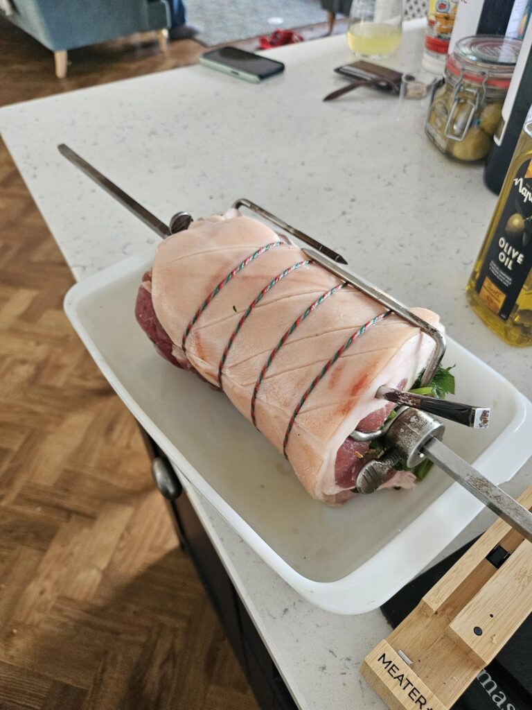 Porchetta on the joetisserie