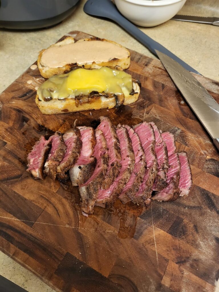 Sousvide tenderloin sandwich