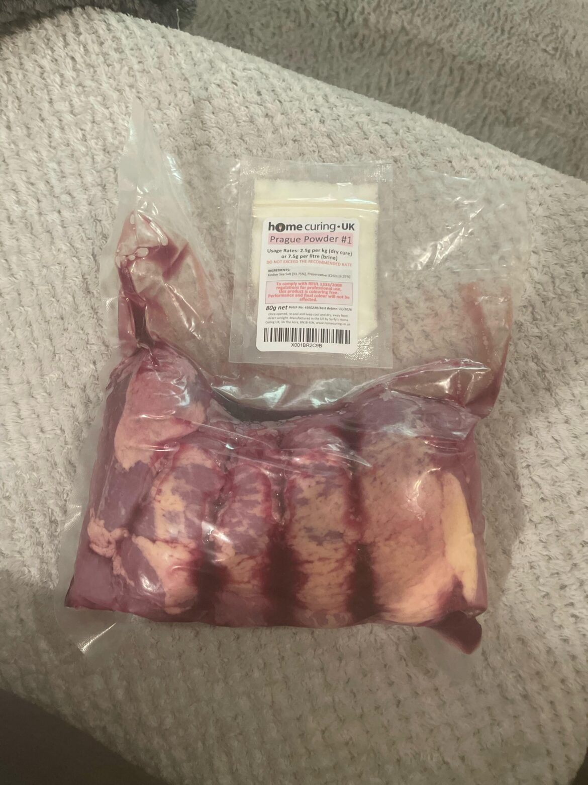 Brisket with Prague powder No1