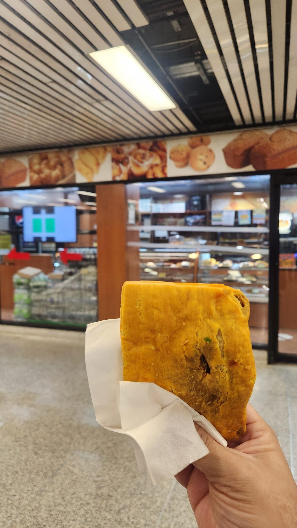 Curry Goat Pattie at Bathurst station