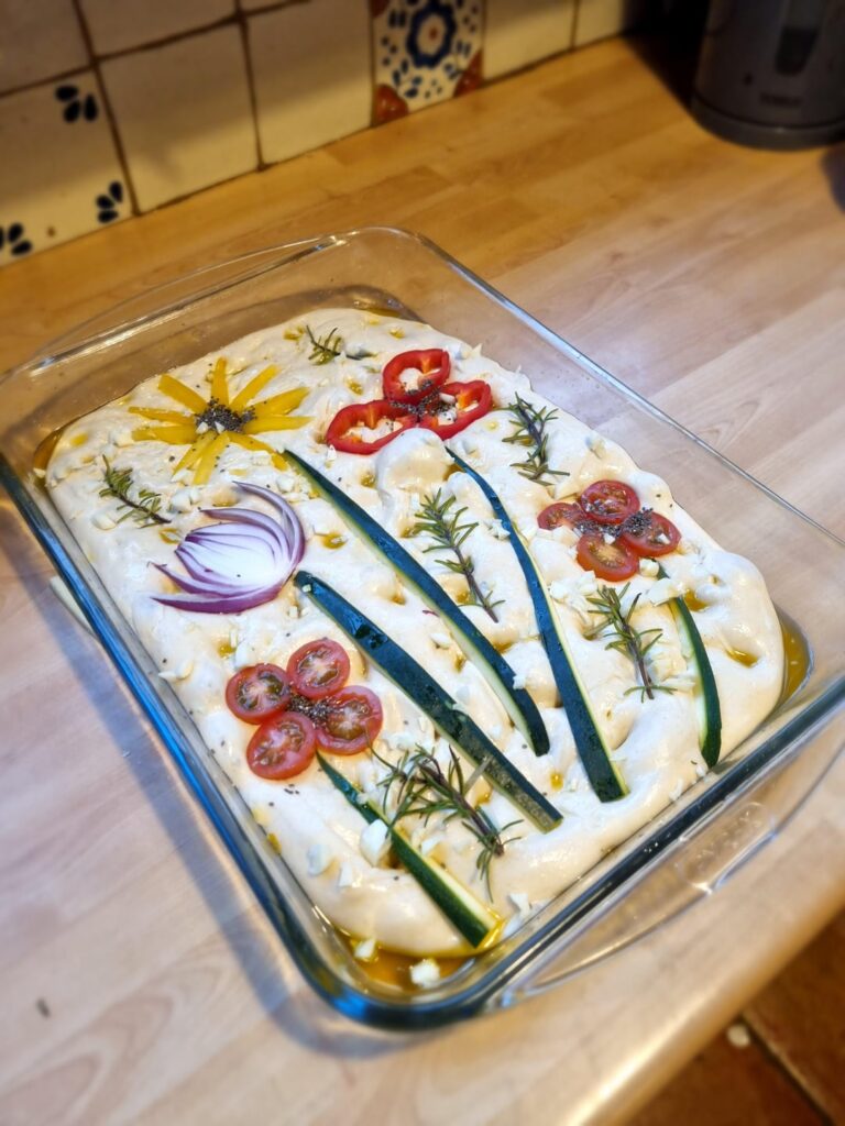 My first ever focaccia art