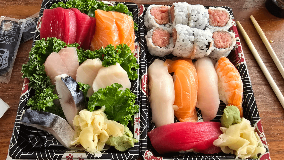Just a solid sushi lunch special takeout