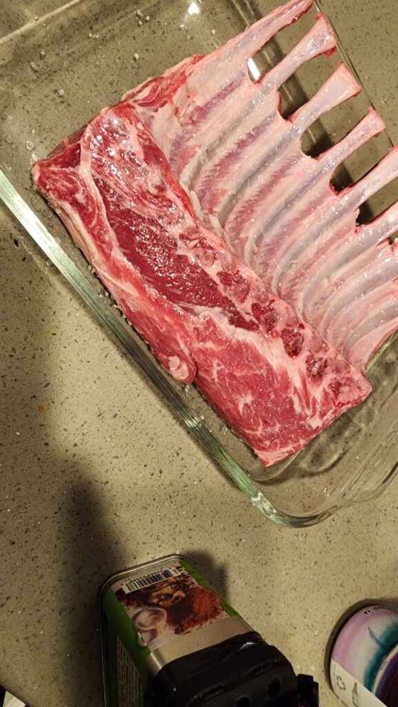 Frenched Lamb Rack! So very good.