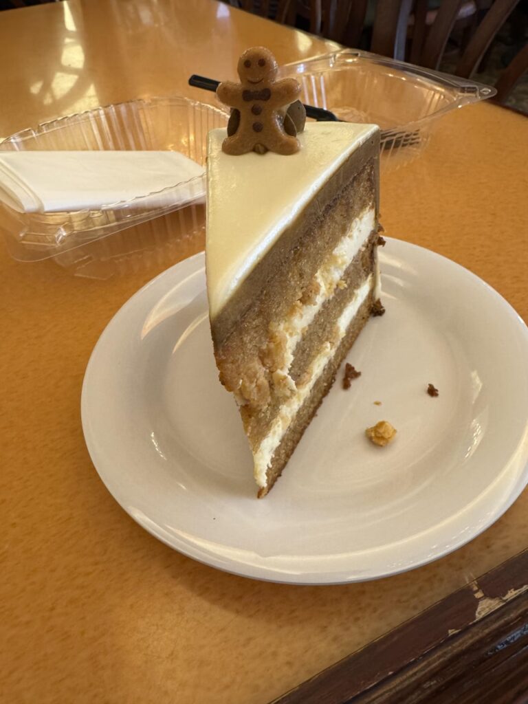 Gingerbread cake with cream cheese frosting