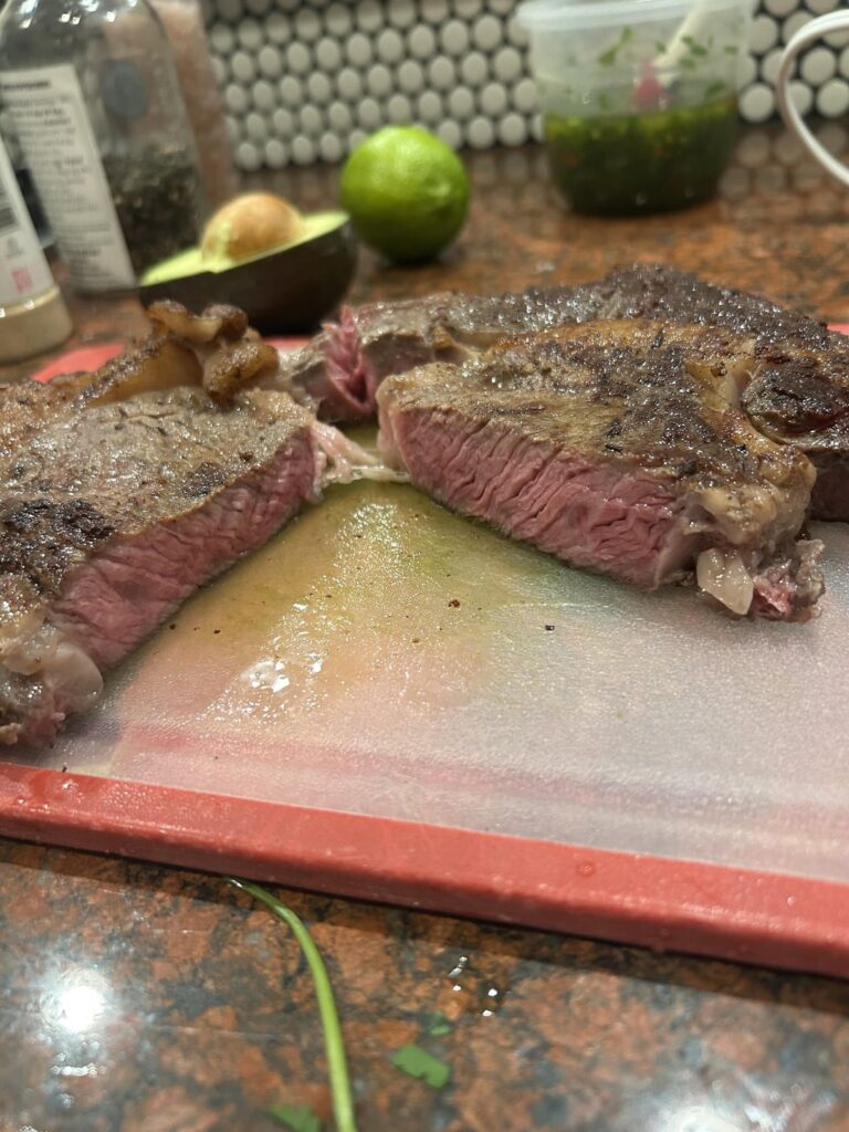 First go at it, Aldi ribeye