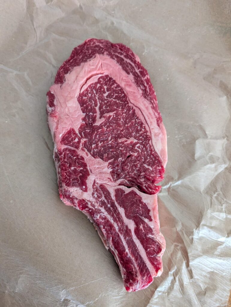 I just used stainless steel, olive oil and salt (steak was maybe a little bit too thin). Any tips for improving? I aimed for medium rare.