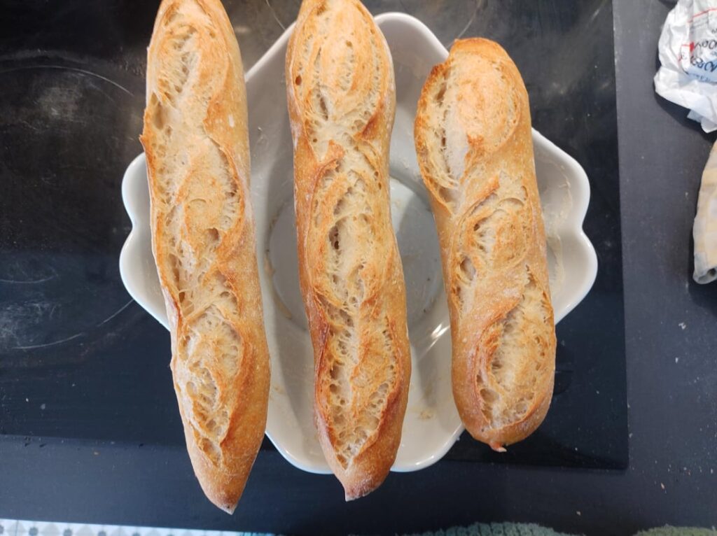 My best french baguettes so far 🙏🏻 they taste delicious