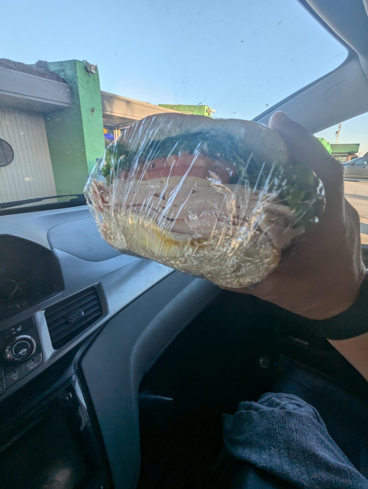 This is just half a sandwich at the Giant Artichoke in Castroville CA