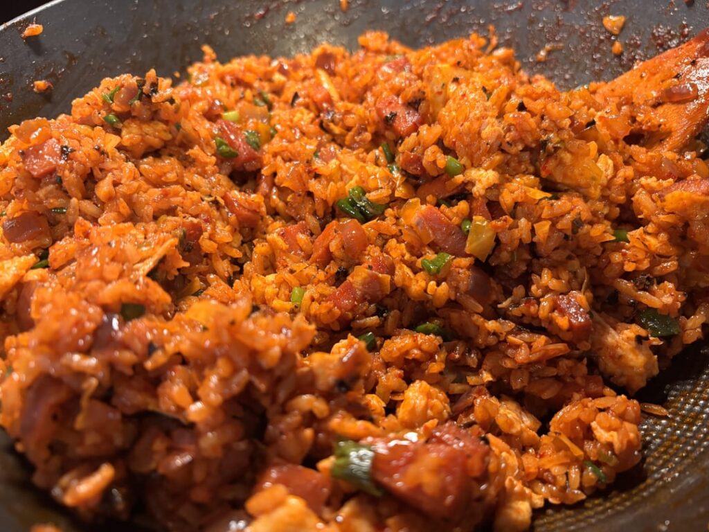 Gochujang spam egg fried rice