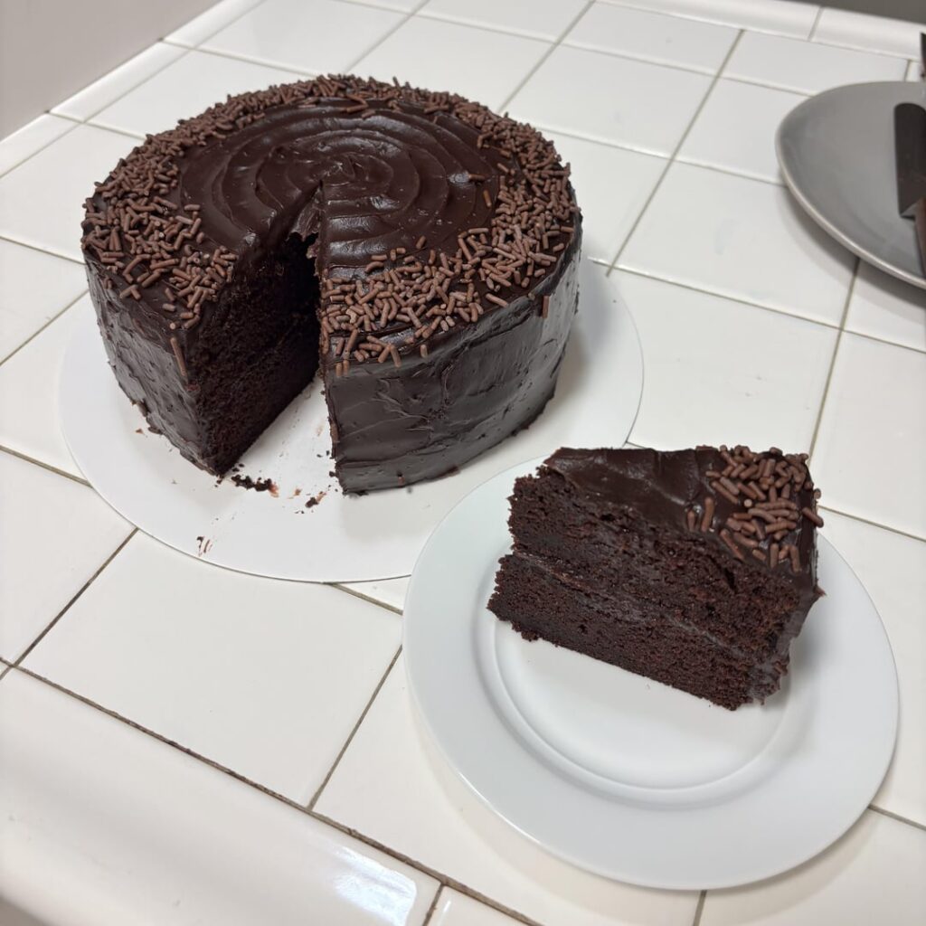 Another Matilda Chocolate Cake! My bf requested it for his birthday