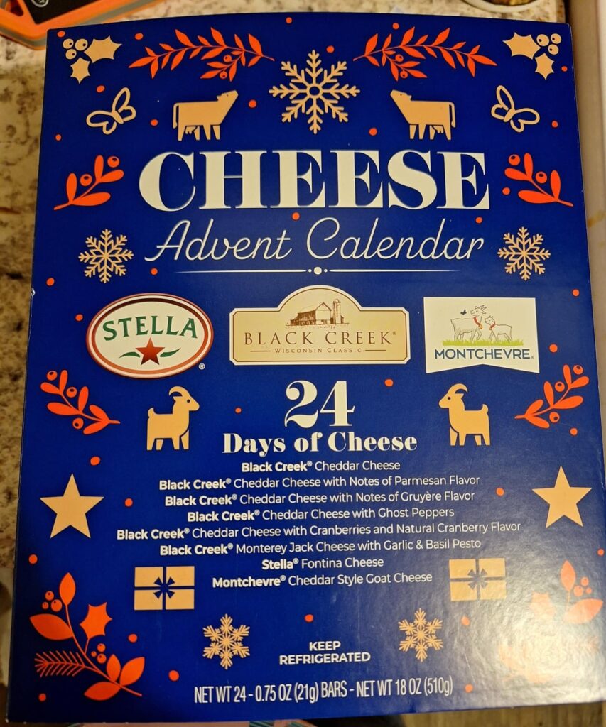 anybody else doing a cheese Advent calendar? I know it's not economical but as someone who's allergic to chocolate it's nice to have my own advent calendar