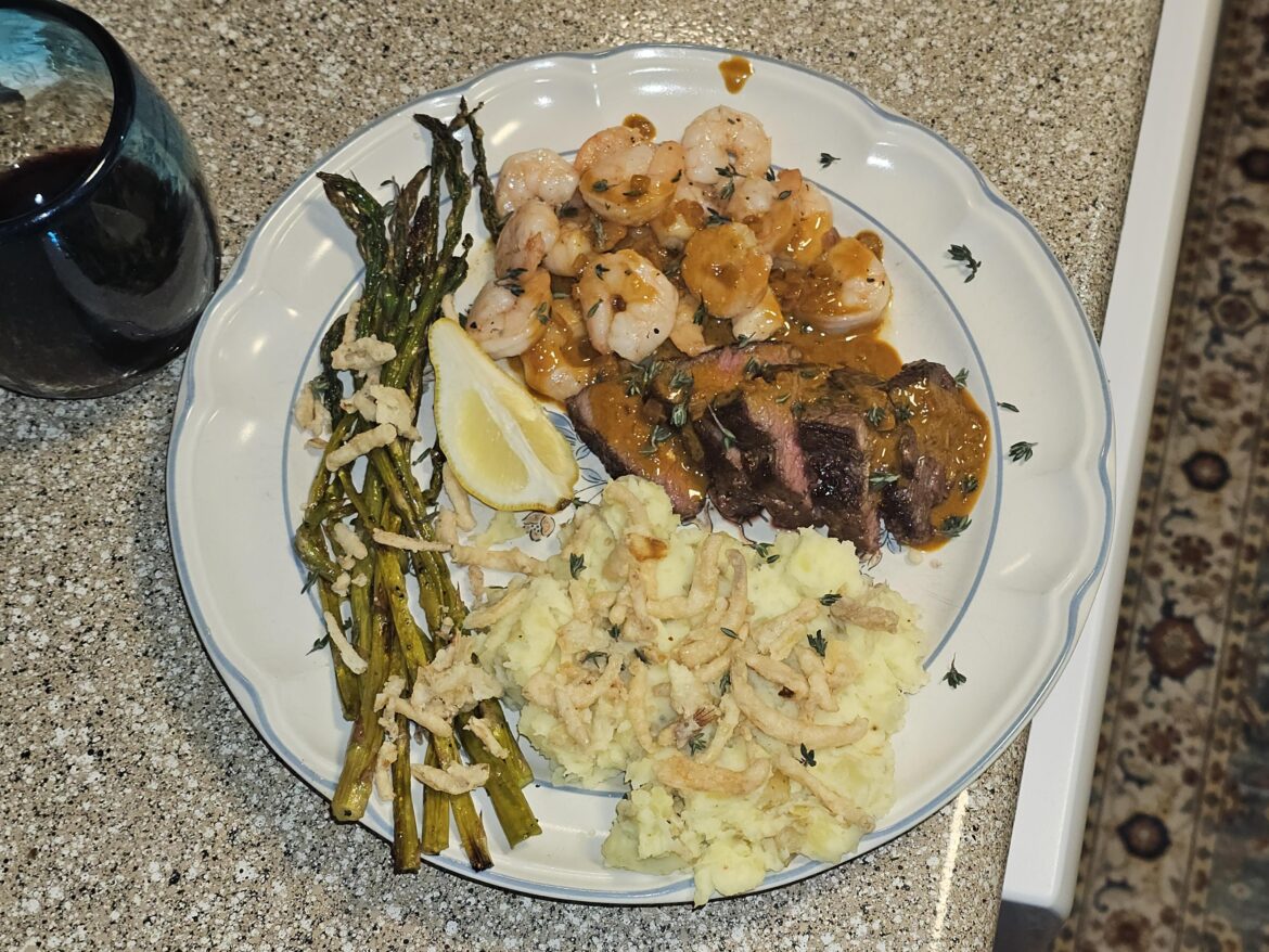 Surf ‘n Turf with Lemon-Thyme Sauce Surf 'n Turf with Lemon-Thyme Sauce