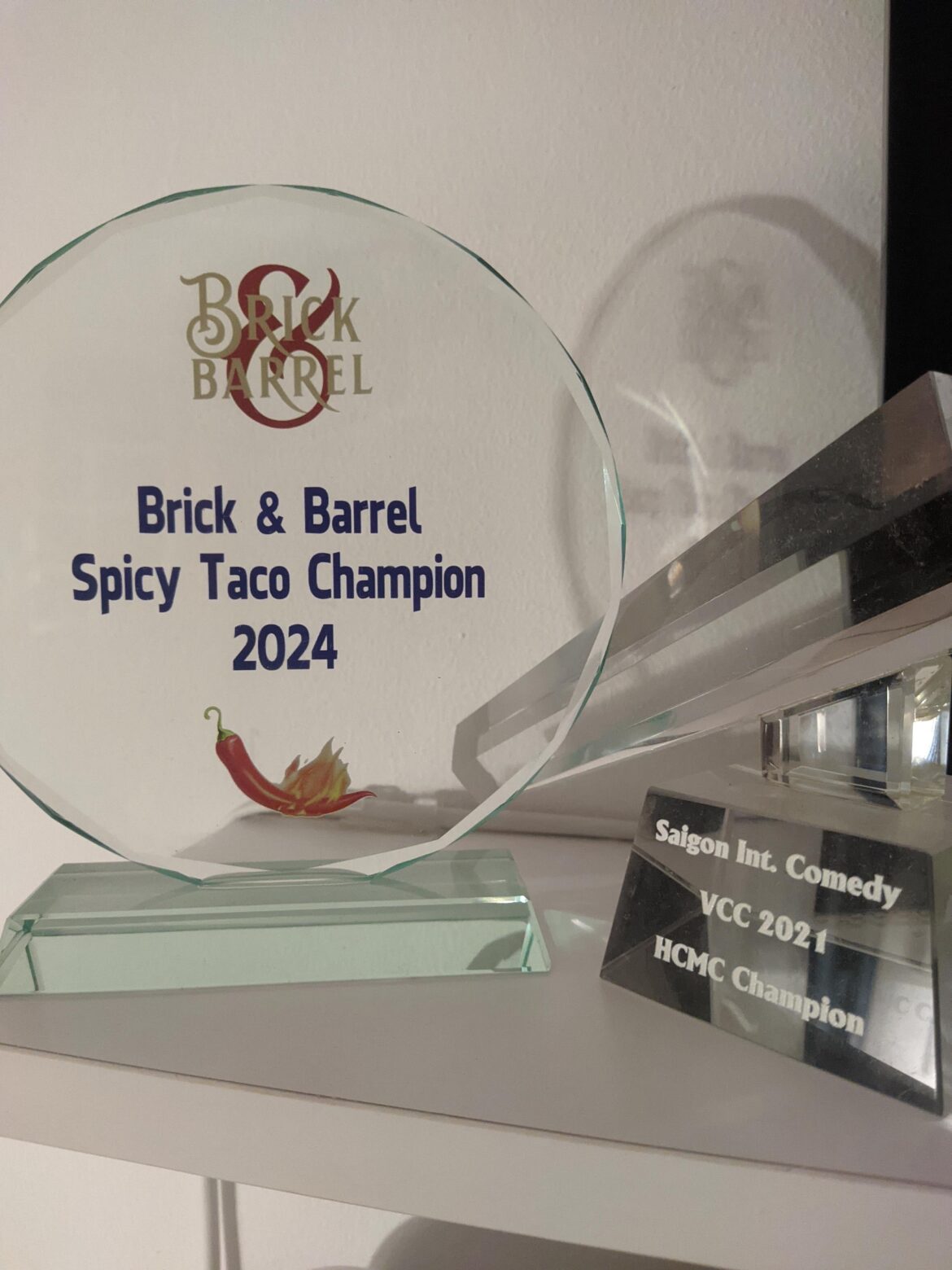 I know my parents didn't try to raise a clown but my only trophy-worthy achievements so far say otherwise.