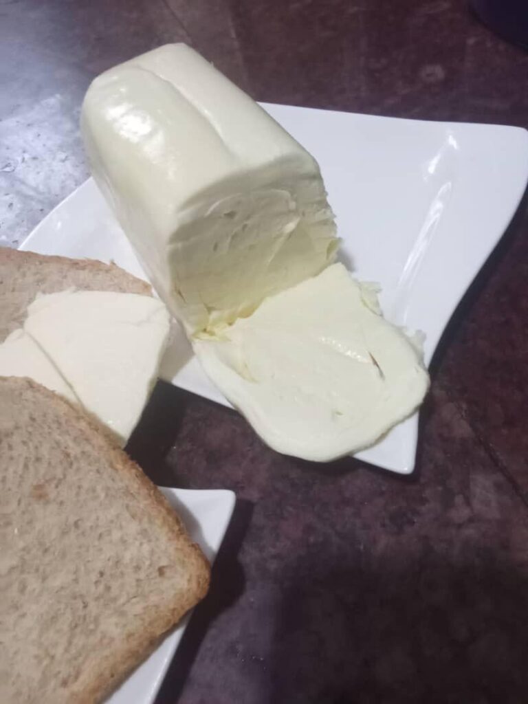 Fresh mozzarella. SARINA cheese from Kampala.