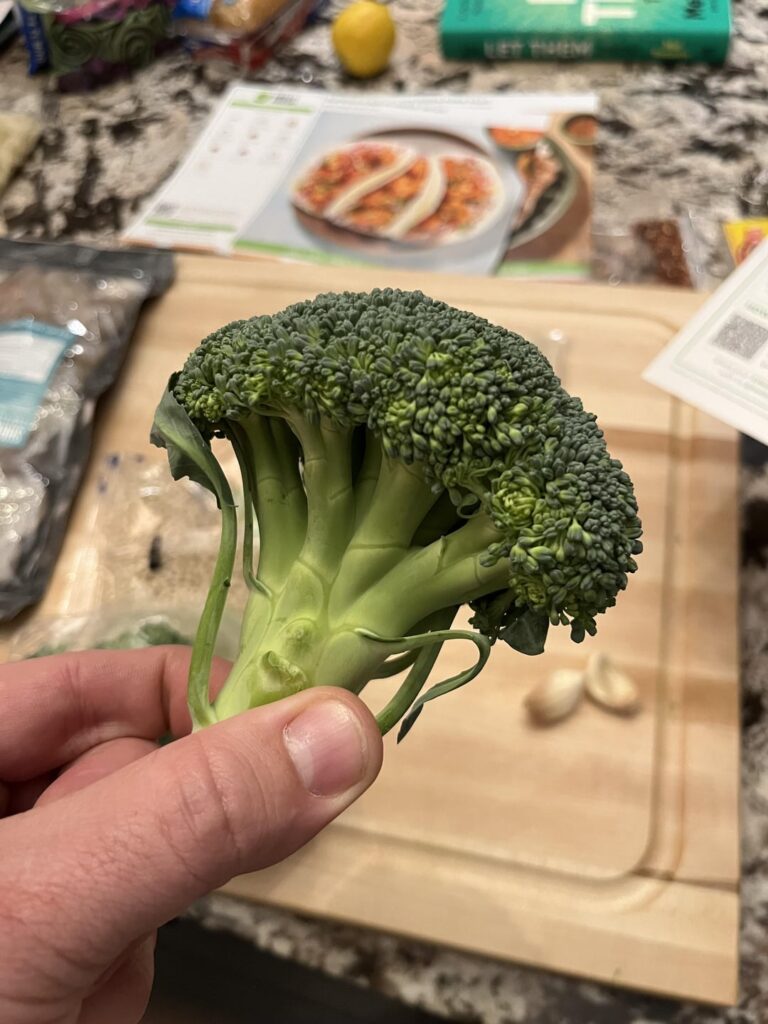 This is supposed to be enough broccoli for two people?