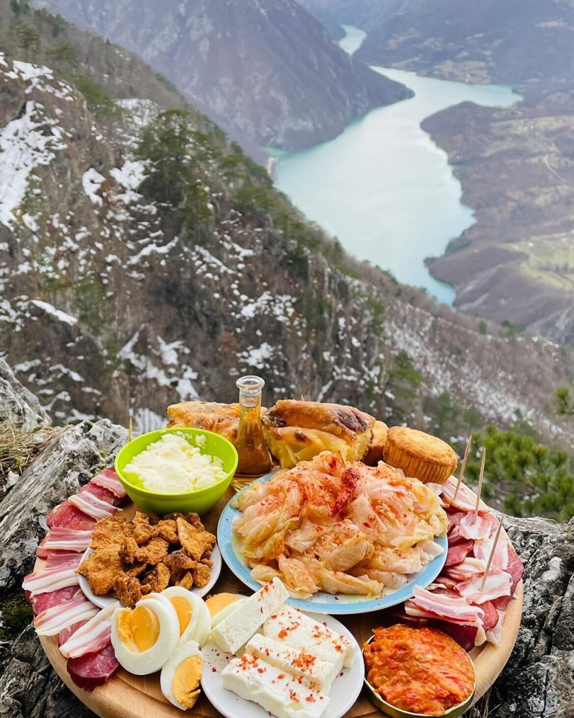 Breakfast time in western Serbia