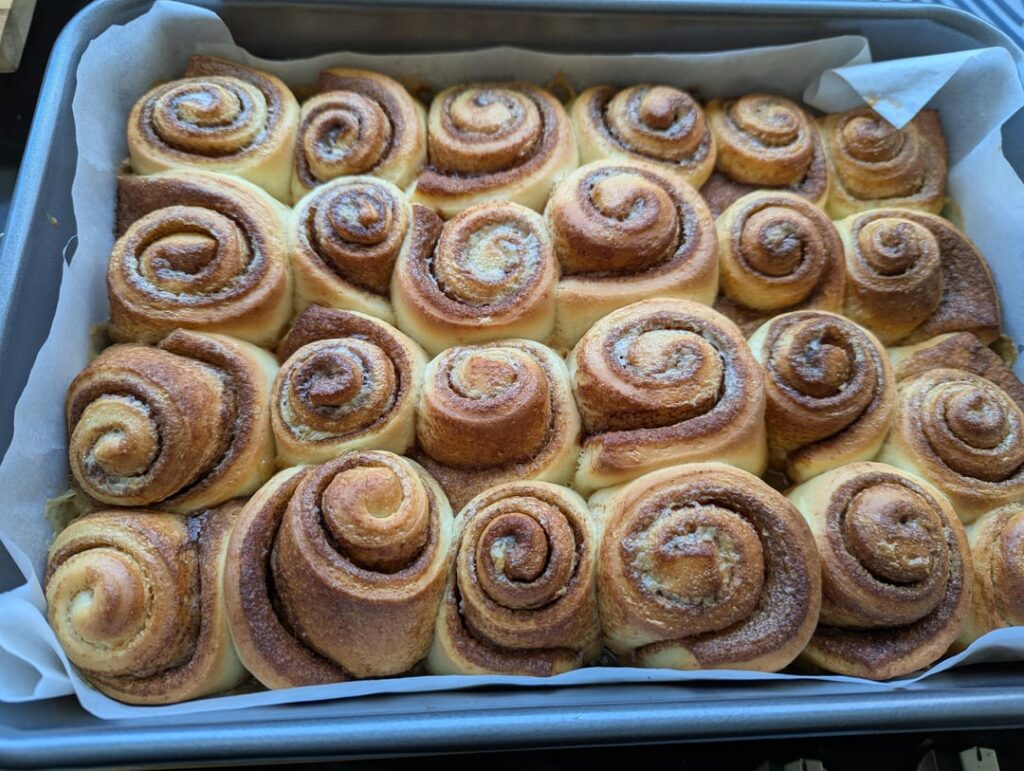Practicing my cinnamon rolls, mini cinnis!