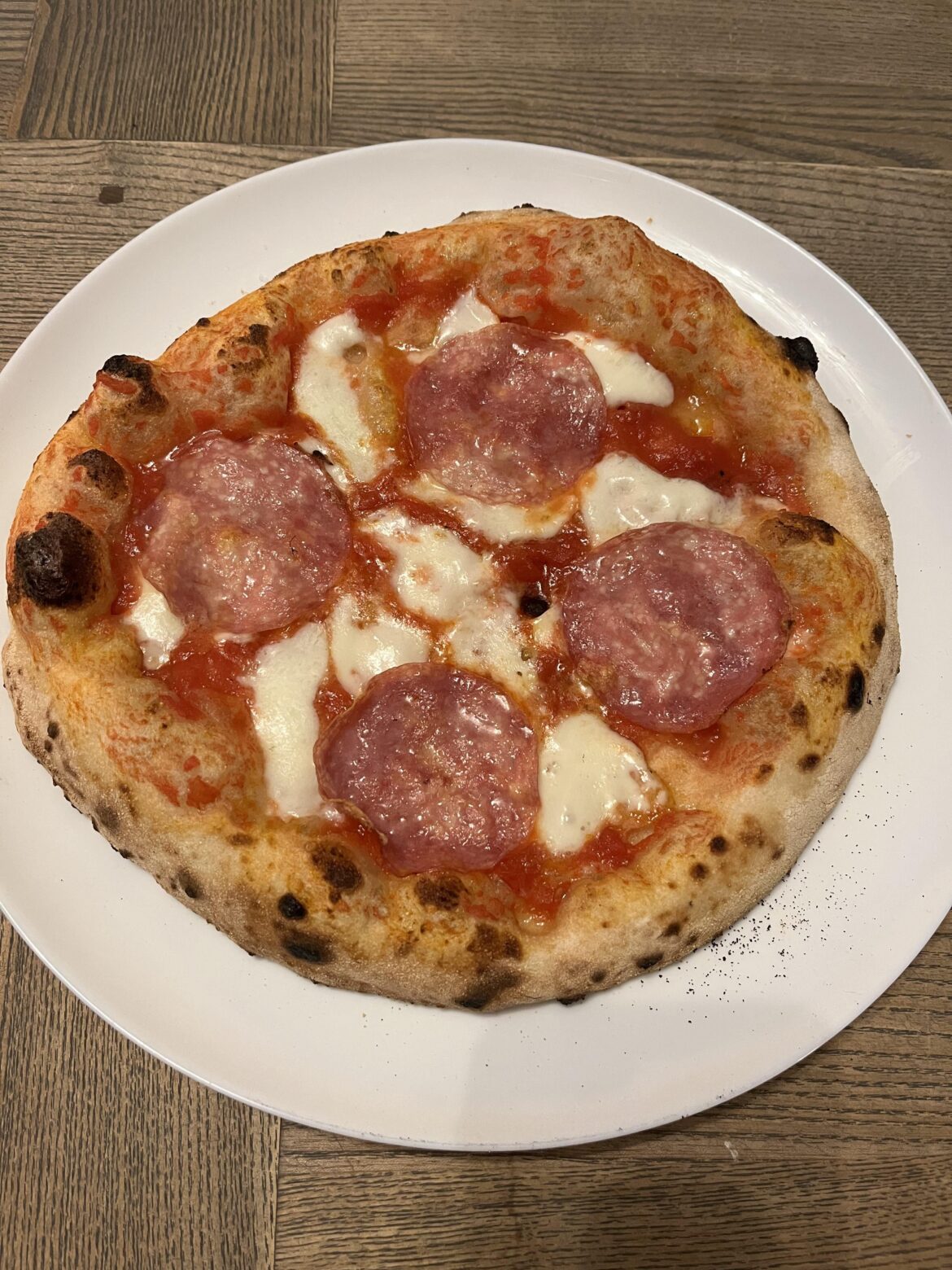 72 hour proof. About 60 seconds in the ooni pro.. and about 5 seconds in my mouth