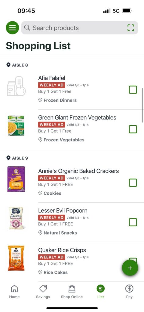 My Publix bogo list this week🙏
