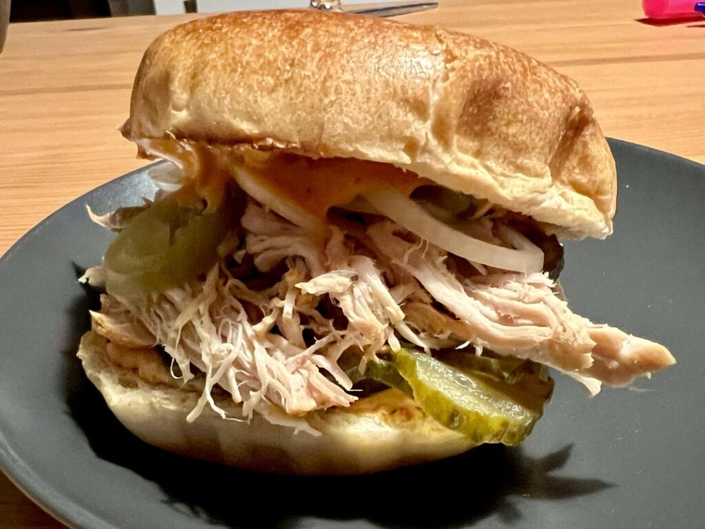 Pulled pork sandwich