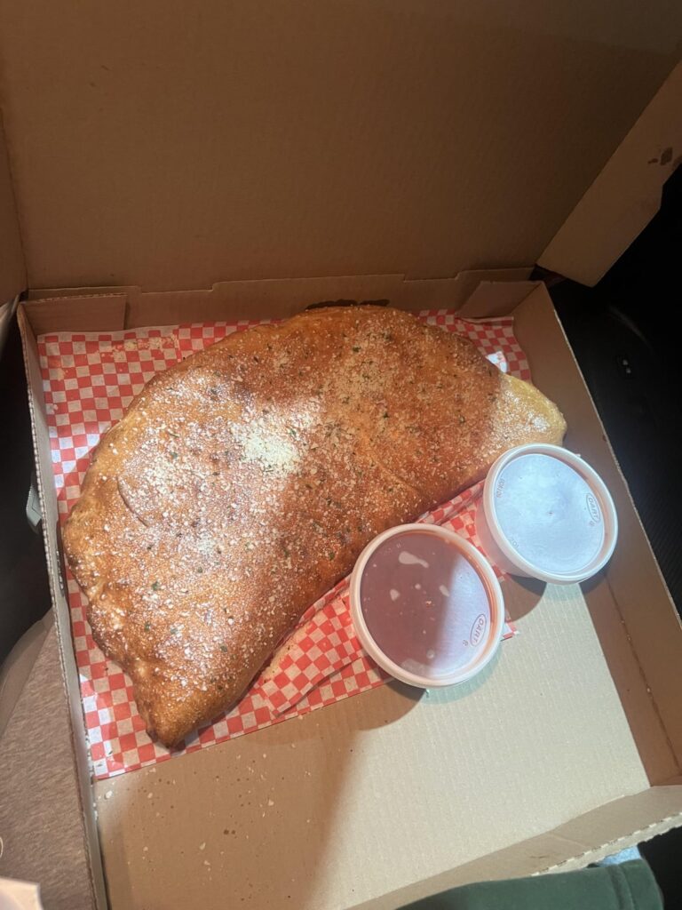 Calories in this monster calzone?