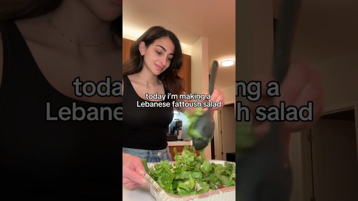 how to make fattoush! as explained by my mom ❤️