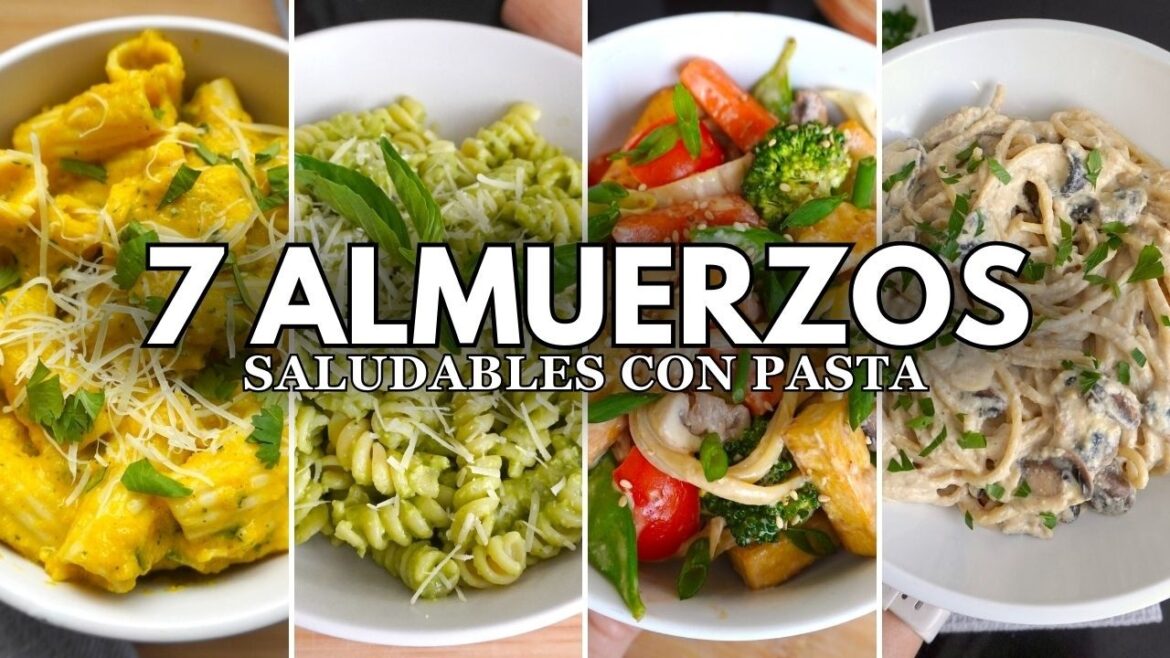 7 Almuerzos Saludables con Pasta | Recetas Fáciles y Nutritivas para Toda la Semana” 7 Almuerzos Saludables con Pasta | Recetas Fáciles y Nutritivas para Toda la Semana"
