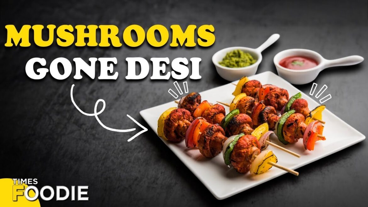 How To Make Stuffed Mushroom Tikka | Cheesy & Spicy Mushroom Tikka Recipe | Mushroom Tikka Recipe