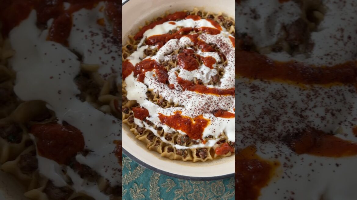 Turkish Tray Mantı / Tepsi Mantısı #recipe #food #yummy #dinner #tasty #mediterraneanfood #tasties