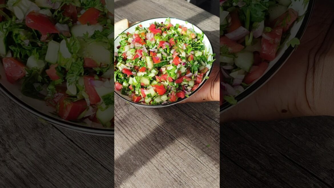 The BEST SALAD ever, shirazi salad is the best salad #salad #saladrecipe #shirazisalad