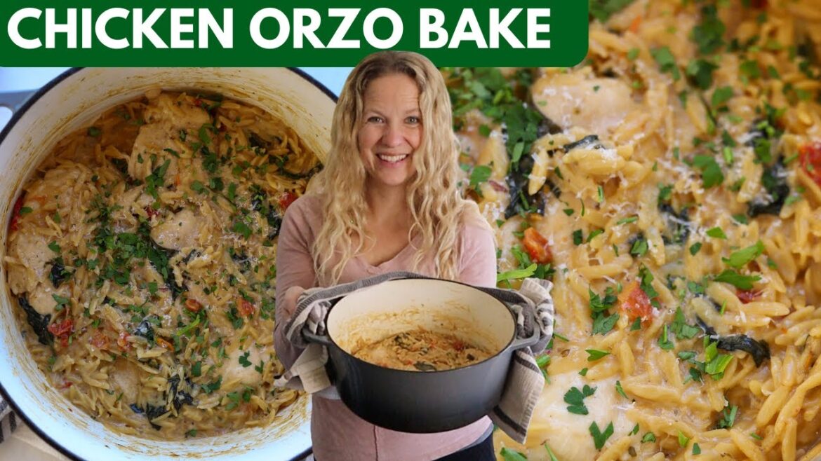 Chicken Orzo Bake | One Pot Dutch Oven Dinner Chicken Orzo Bake | One Pot Dutch Oven Dinner