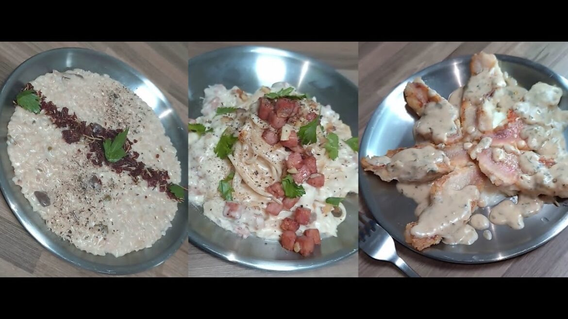 Gorgonzola cheese cream Pasta, Risotto, Meunière｜Making