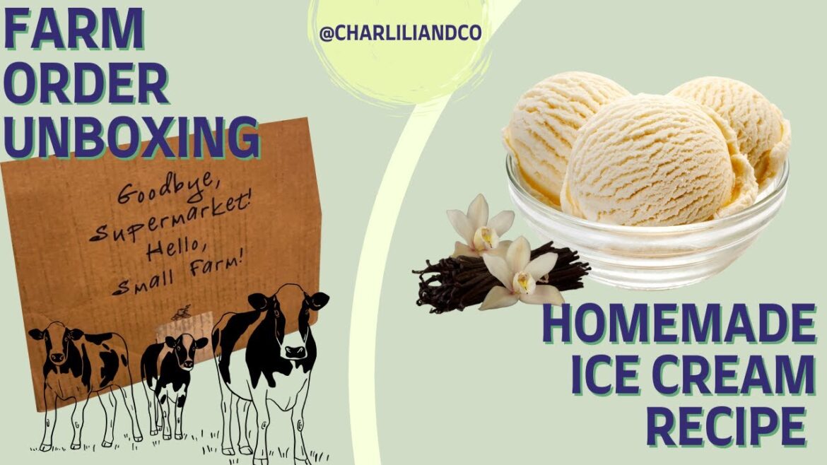 Unboxing Amish Farm Goodies | The Best Raw Milk Ice Cream Recipe | Homemade Ice Cream!