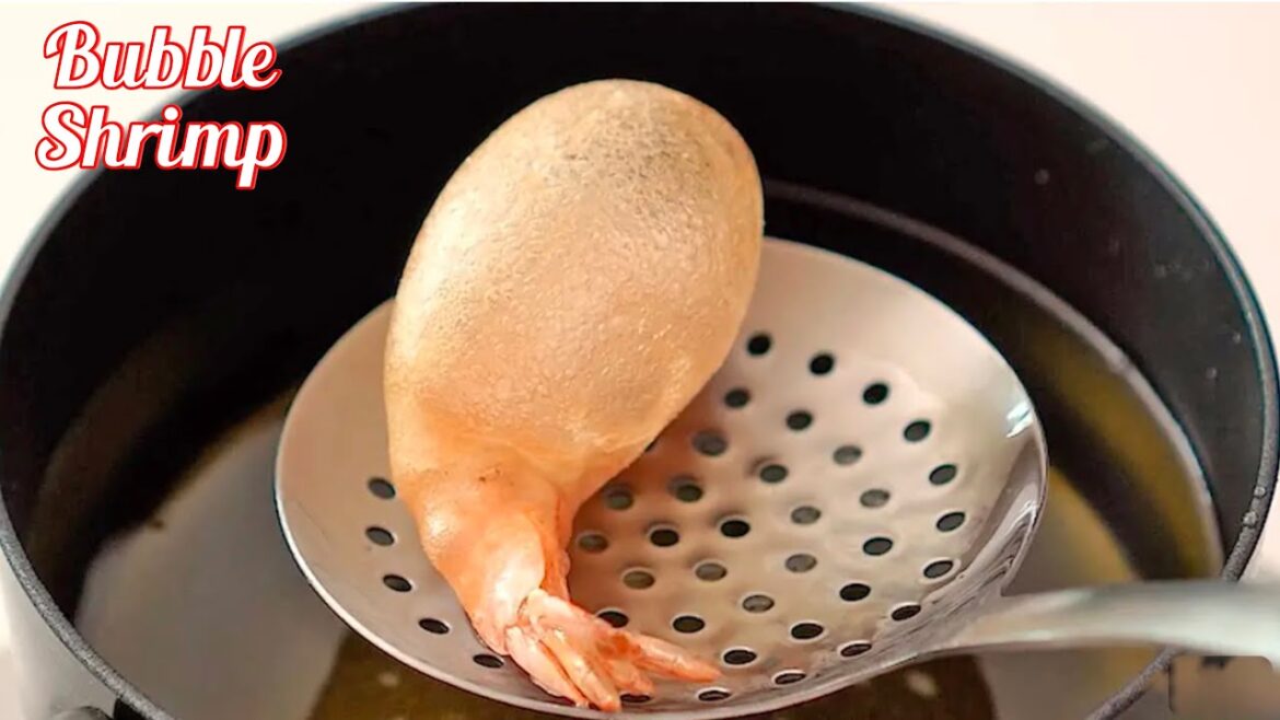 Viral Bubble Shrimp | The Magical self-inflating Snack | Crispy Fried Shrimp Recipe