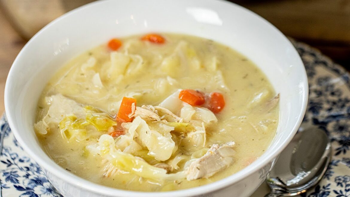 Greek Lemony Chicken Soup with Cabbage Greek Lemony Chicken Soup with Cabbage