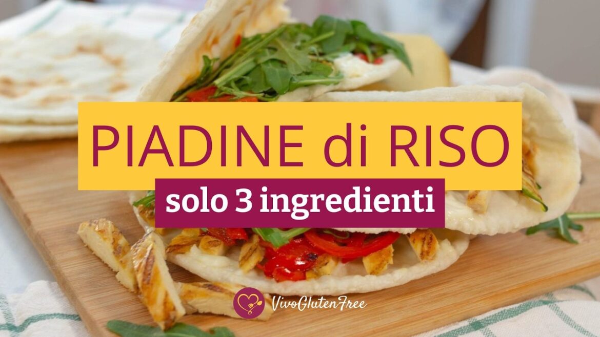 Piadine SOLO RISO con Farina, Acqua e Sale - Morbide, Velocissime e Senza Glutine | VivoGlutenFree