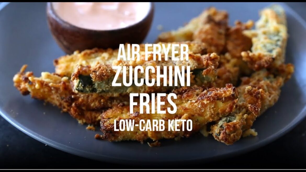 Air Fryer Zucchini Fries - Low-Carb Keto