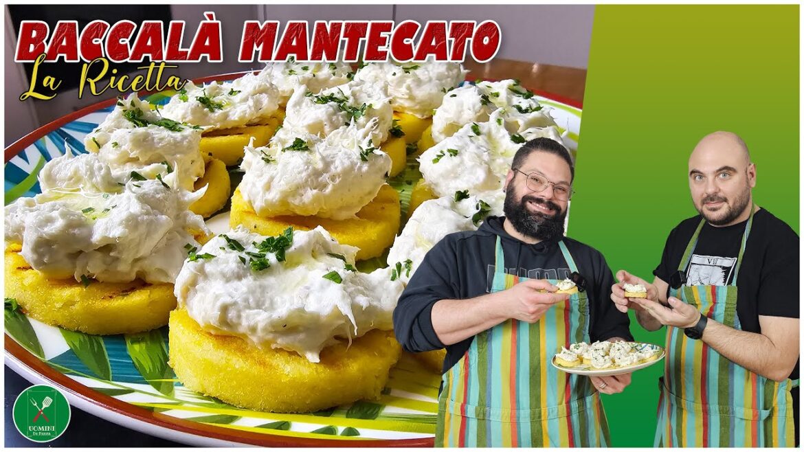 BACCALÀ MANTECATO - Ricetta facile e veloce dell'aperitivo Veneziano per eccellenza