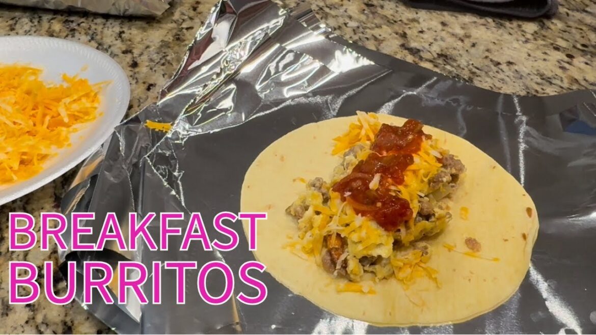 Breakfast Burritos with #glutenfree Tortillas