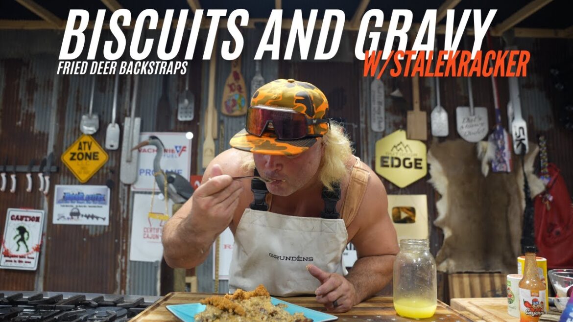 Biscuits and Gravy with Fried Deer Back Straps!!
